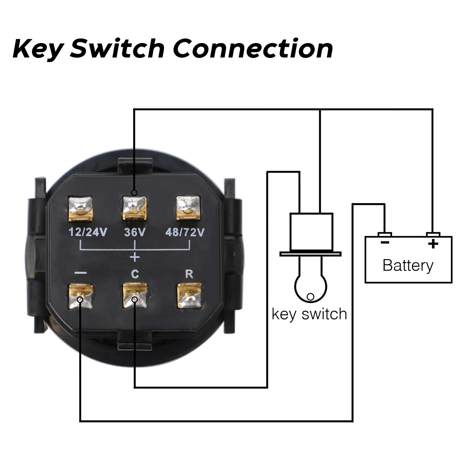 Digital  Lcd Hour Meter with led battery indicator Gauge 12V 24V 36V 48V 72V