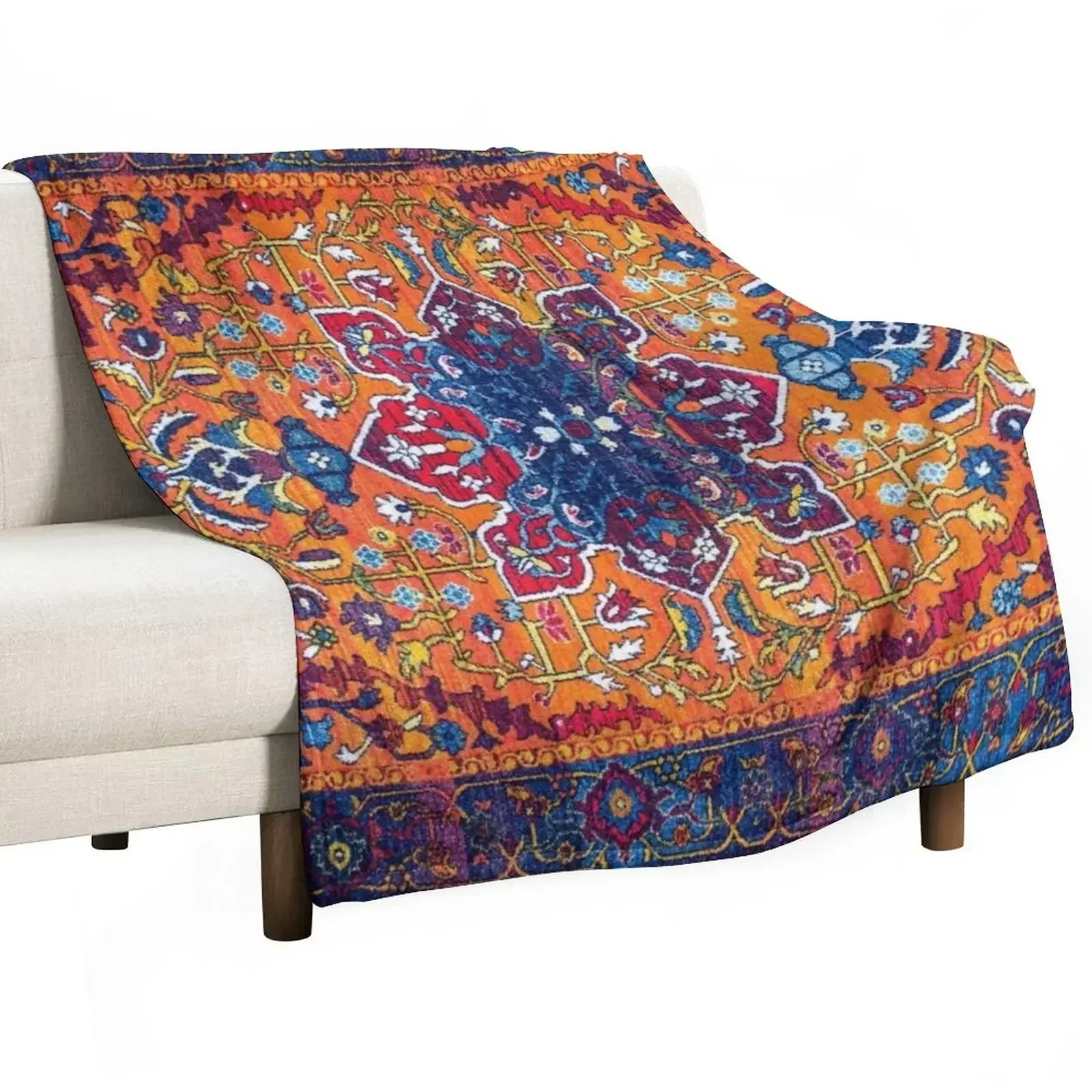 

Vintage Antique Oriental Berber Moroccan Style Design. Throw Blanket warm for winter Beach Thermals For Travel Blankets