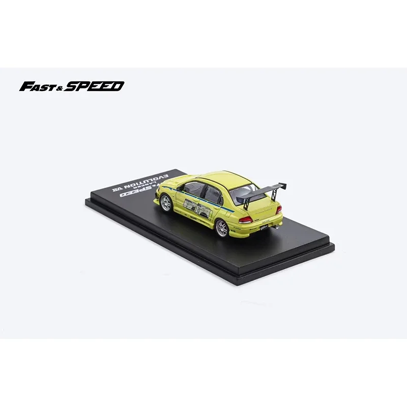 **Pre Sale** FS 1:64 Lancer Evo VII FNF Green Diecast Diorama Car Model Collection Miniature Fast Speed