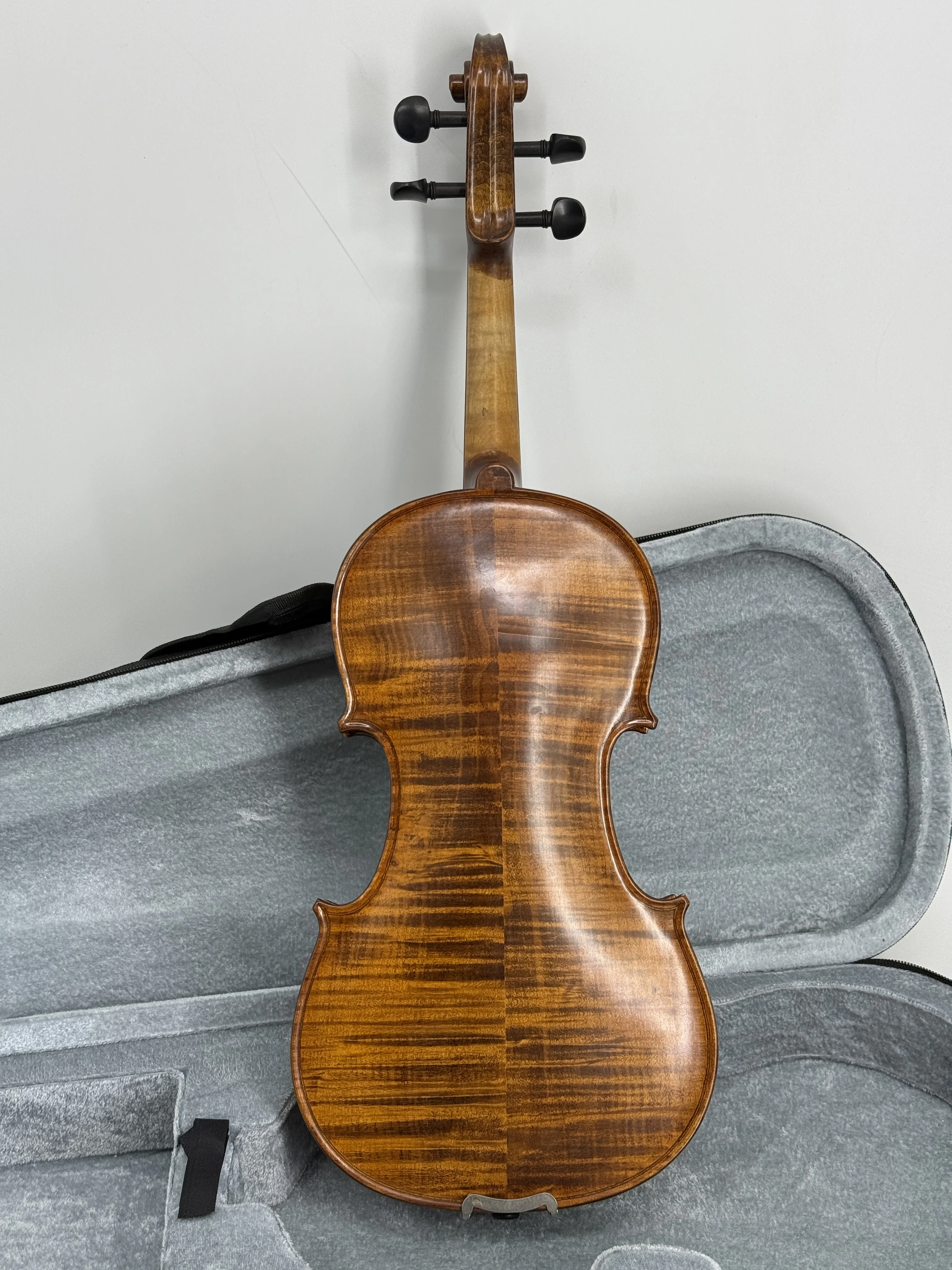 4/4  Handmade Matte Violin, Ebony Fittings, Student Violin Set with Hard Case, Bow, Strings, Beginner Friendly