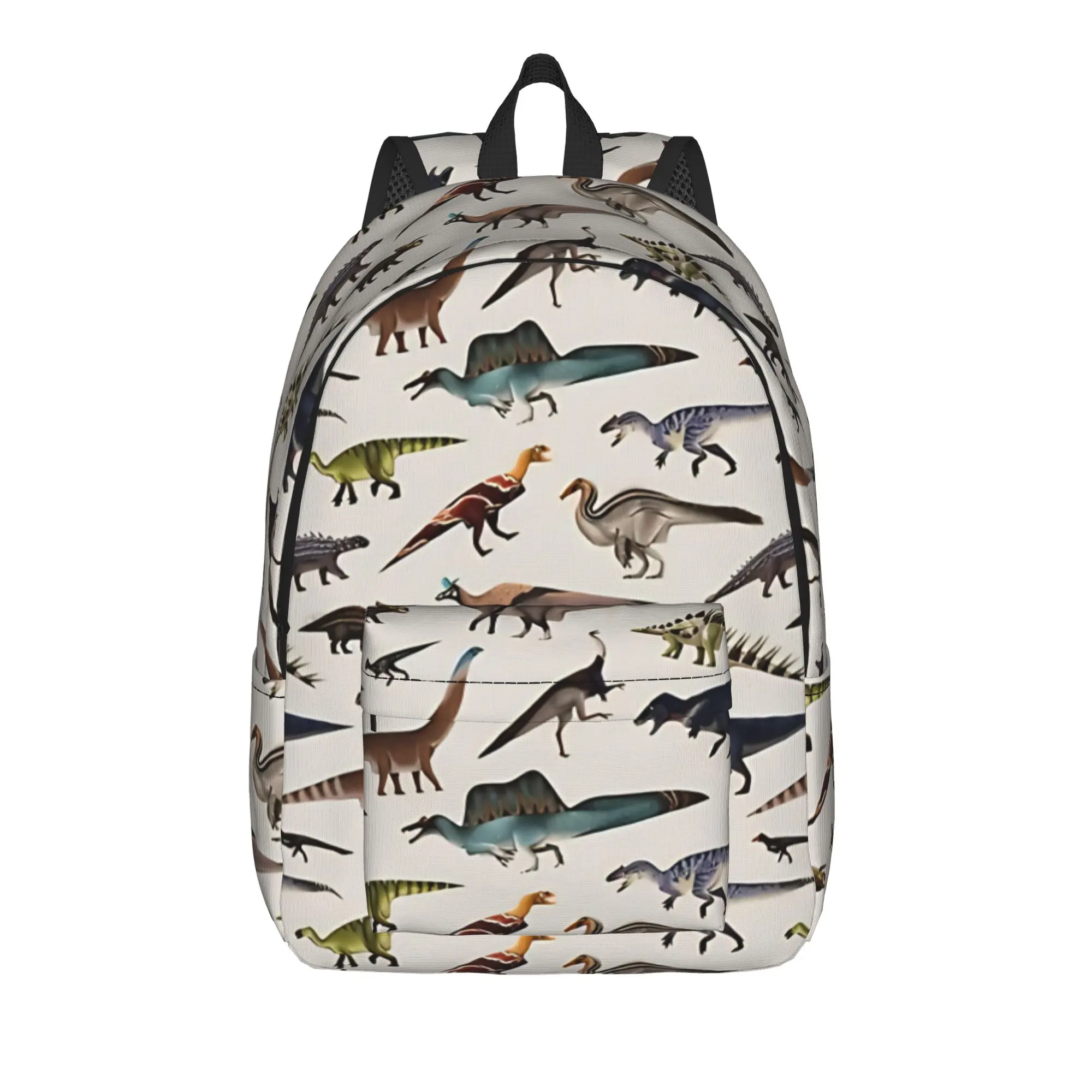 Realistic Dinosaur Pattern Backpack Men  Soft Backpacks Polyester Cool School Bags Outdoor Style High Quality Rucksack