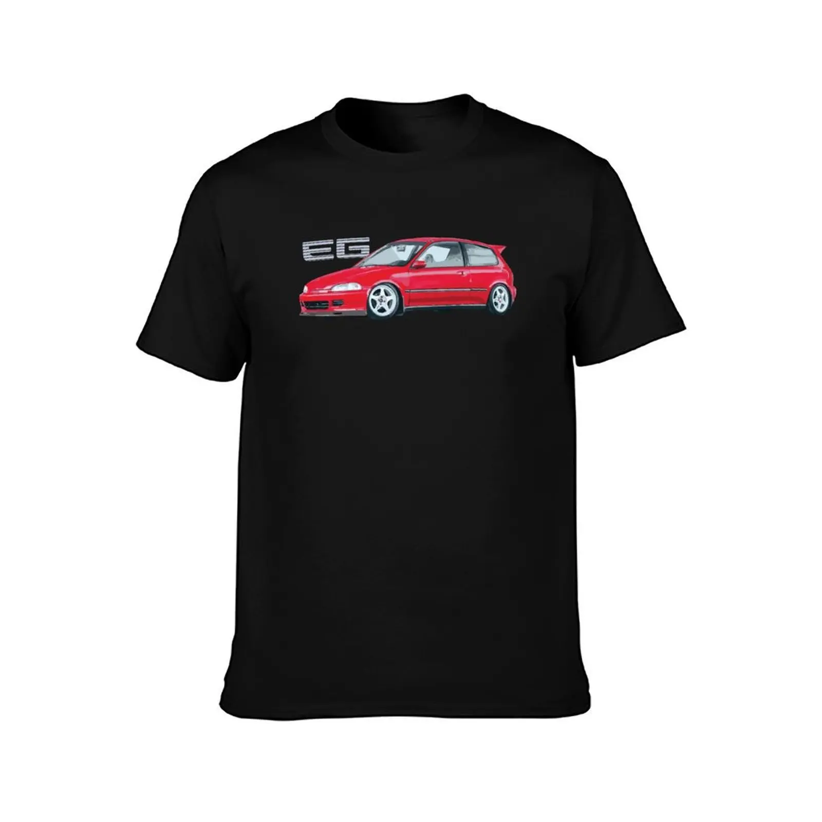 EG6 hatch B16 DOHC VTEC SiR formula red regamaster evo Sw388 T-Shirt Functional Casual Short Sleeve Tee