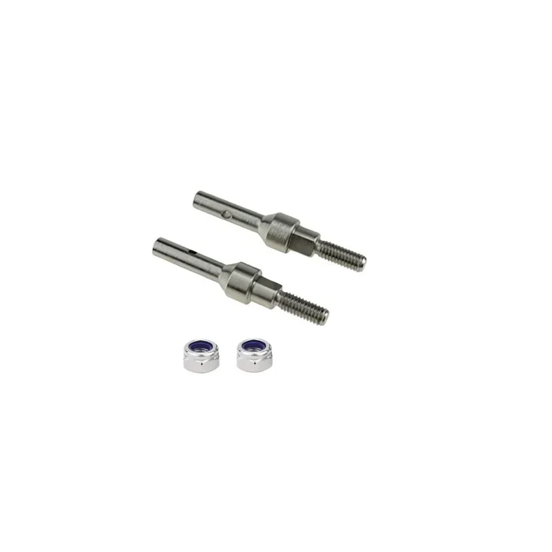 Front Axle CVD Rear Axle Wheel Axle Strengthen and Harden for Hyper GO MJX 1/18 H18P RC Car Metal Upgrade OP Accessories Parts