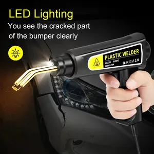 آلة لحام مسدس الحرارة البلاستيكية ، مشابك لحام الحديد ممتصة الصدمات ، إصلاح امتصاص الصدمات ، طقم أدوات السيارة ، دباسة ساخنة ، لحام بلاستيك ، جديد أفضل 12 مسدس لعبة حديدية مبيعا - رقم 11