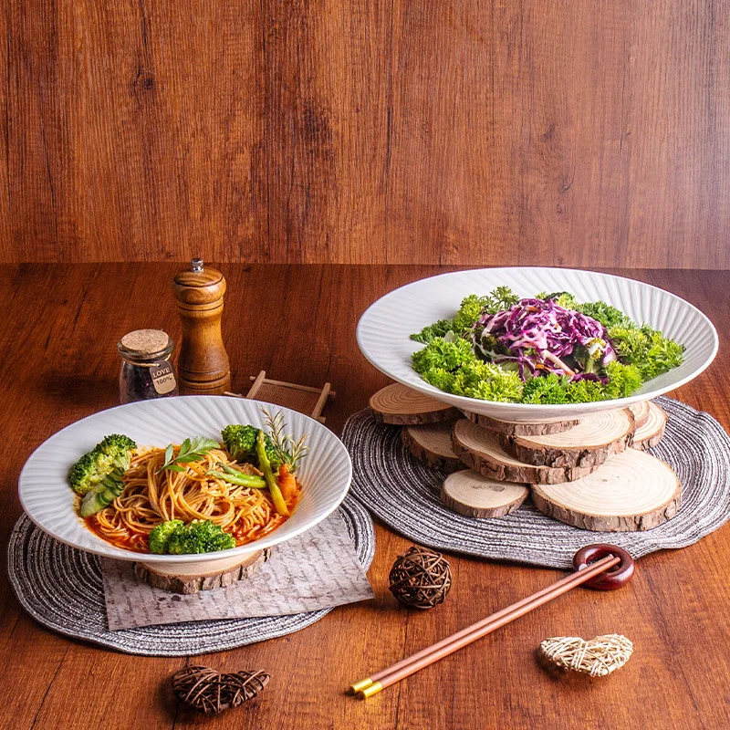 

Современный керамический набор тарелок, минималистичный стиль, посуда для дома, кухни, сервировочная посуда, миски для супа