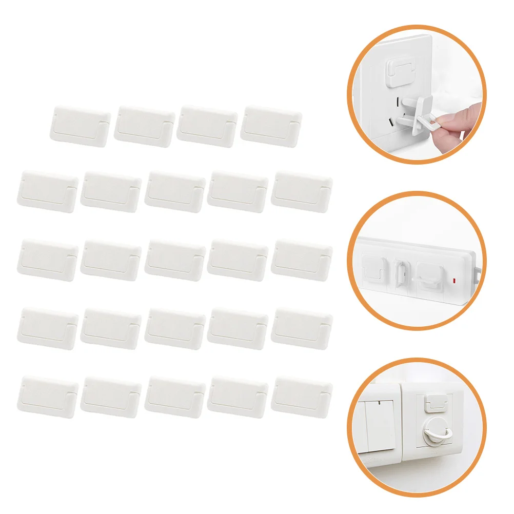 

24 шт., защитная крышка для розетки, прочный полипропиленовый материал, защита от детей, безопасная для детей, вилки для электрической розетки, изоляция без заусенцев