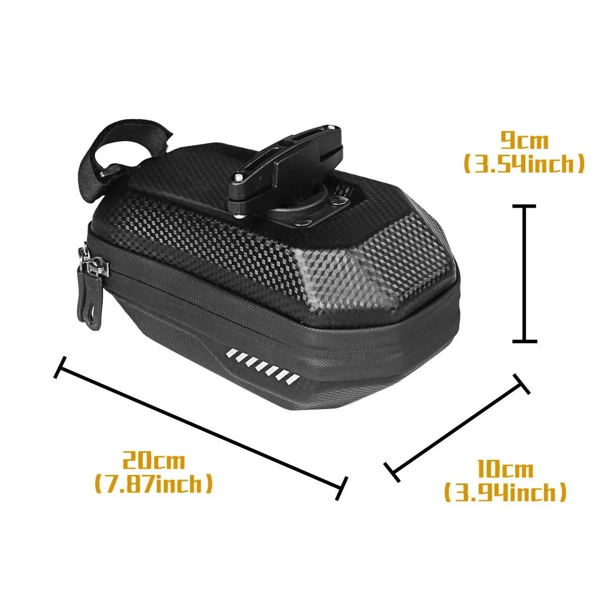 Cycling Bag EVA Bicycle Bag Carbon Patterned Saddle Bag Large Capacity Mountain Bike Hard Shell Tail Bag Outdoor Equipment