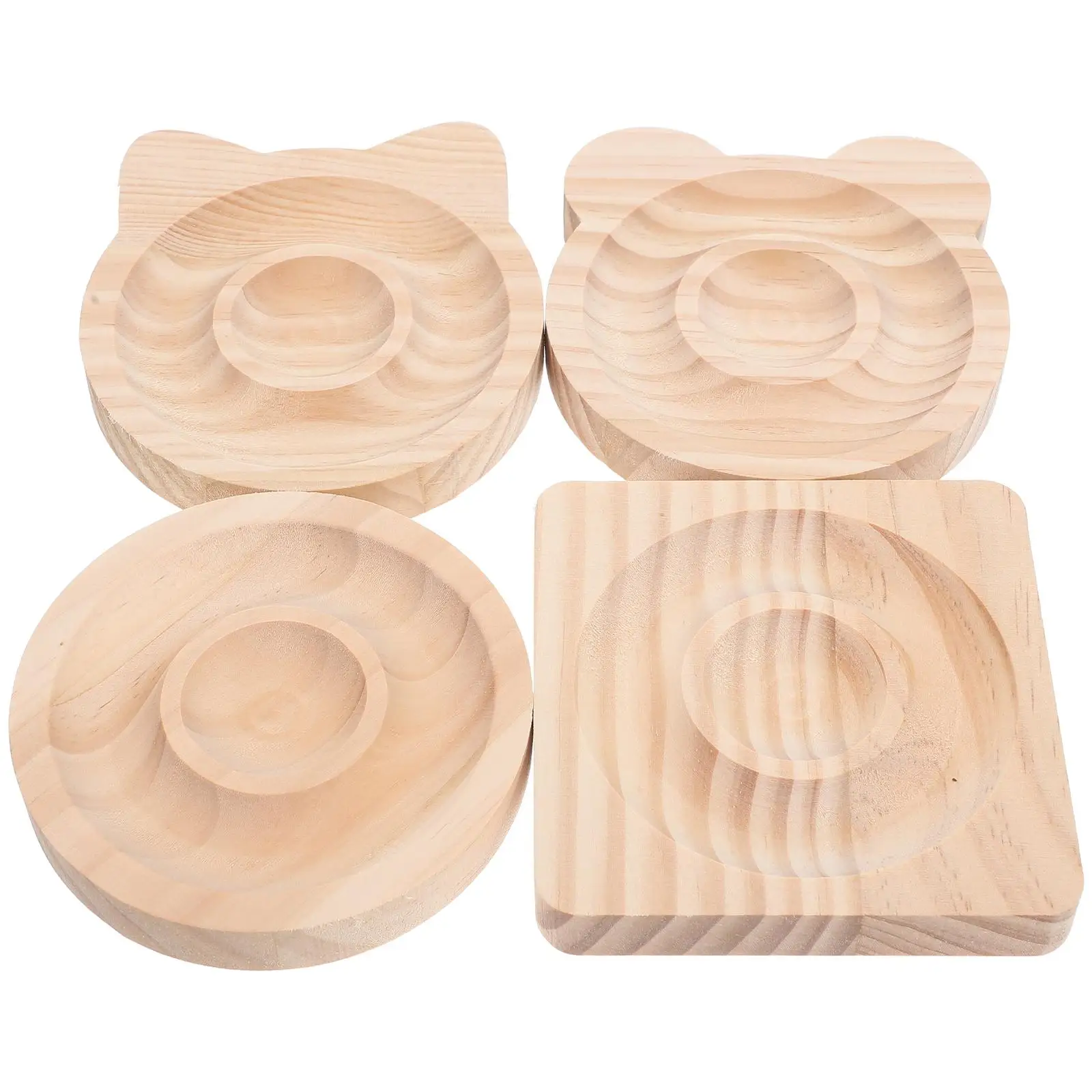 

4Pcs Wooden Jewelry Tray Beading Loom Bracelet Design Board DIY Mat Wood Bead Boards Craft Storage Display ganizer