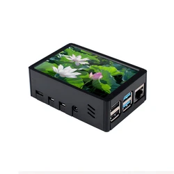 Suitable for Raspberry Pi 4th Generation for Raspberry Pi 4B Shell Box can Install Fan 3.5 inch Display