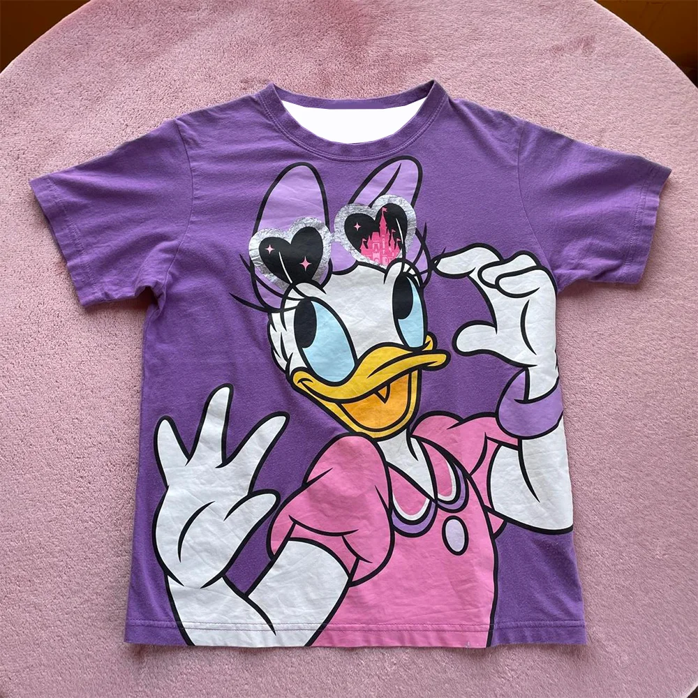 

Summer New Fashionable Cartoon And Anime Pattern Printed Short-Sleeved Loose And Casual Women's Round-Neck Street Trend T-Shirt