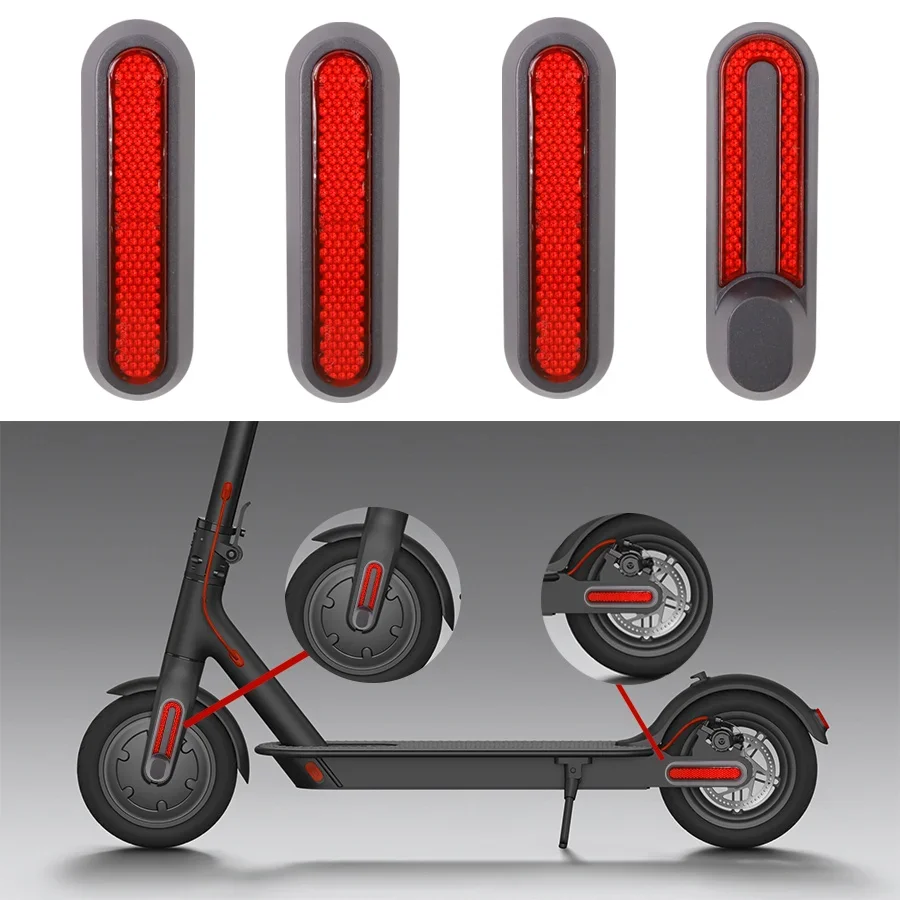 Front Rear Wheel Cover Protect Shell Assembly For Xiaomi Pro 2/1s/M365 Pro Electric Scooter Safety Reflective Tube Parts