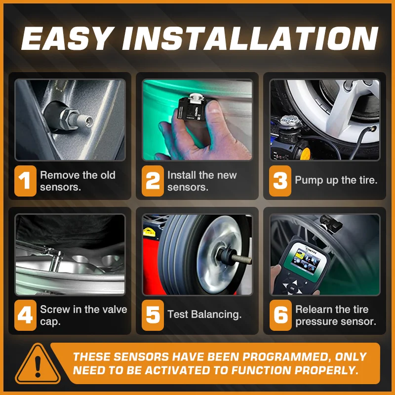 

Replacement 1/4PCS TPMS Tire Pressure Sensor