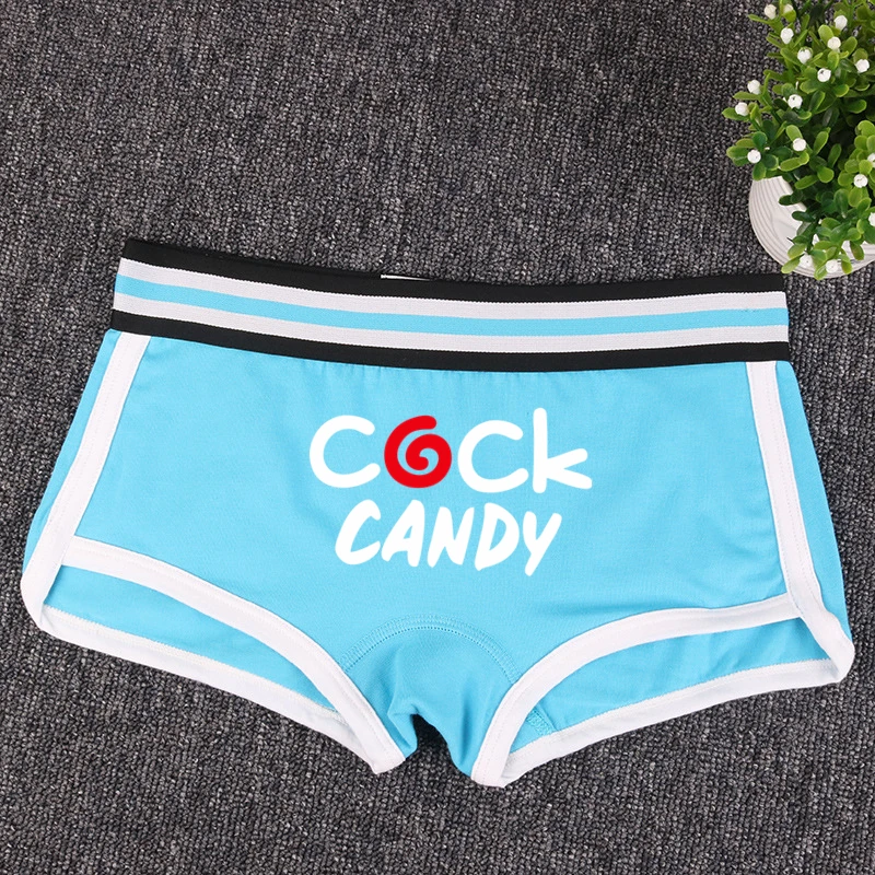 COCK CANDY Cotton Boy Shorts WIFE Gift Underwear for Women New Women Boxer Shorts Girl Panties Breathable Women\'s Intimates