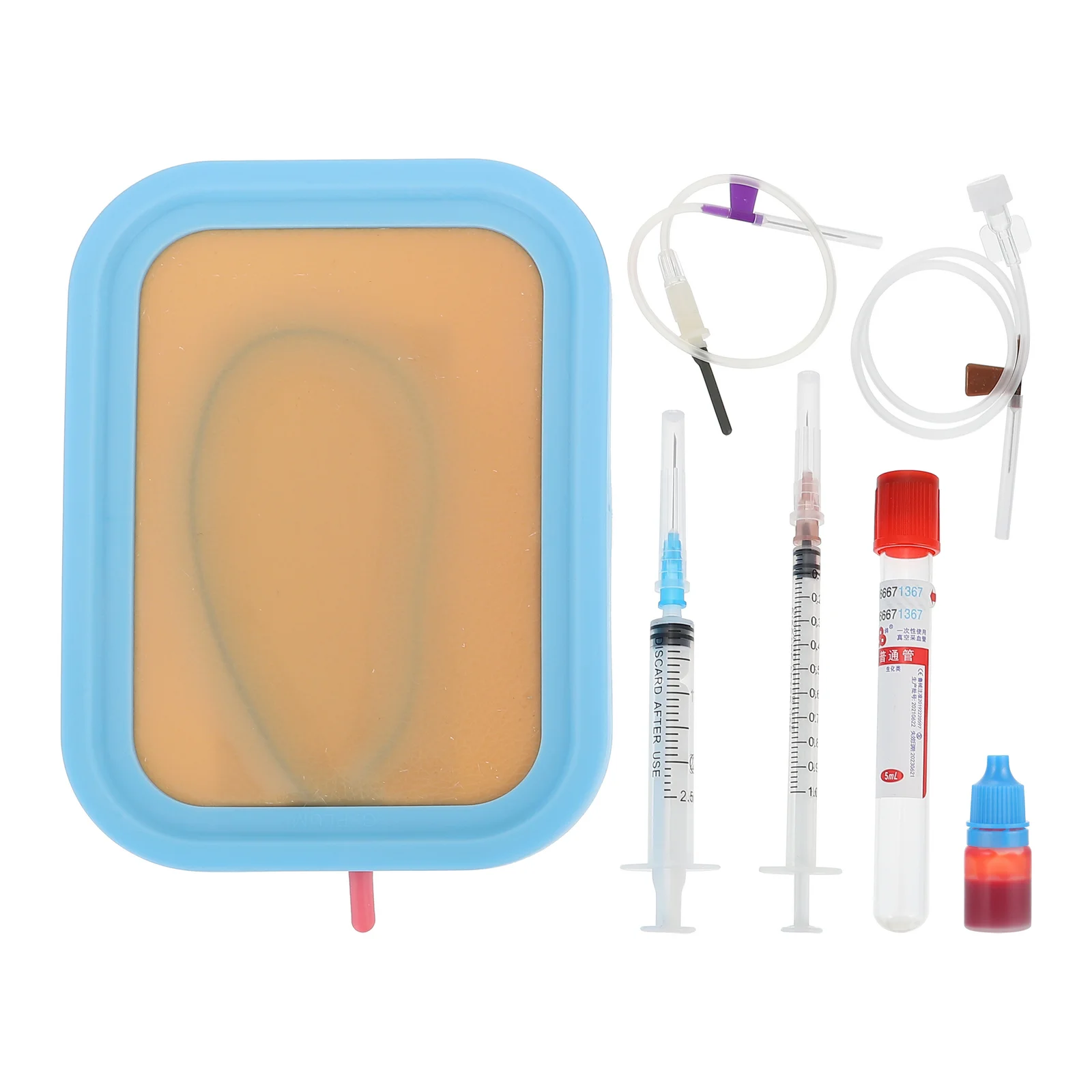 Silicone Injection Training Model Lifelike Blood Vessel Pad for Nursing Students Medical Teaching Tools Practice Home Use