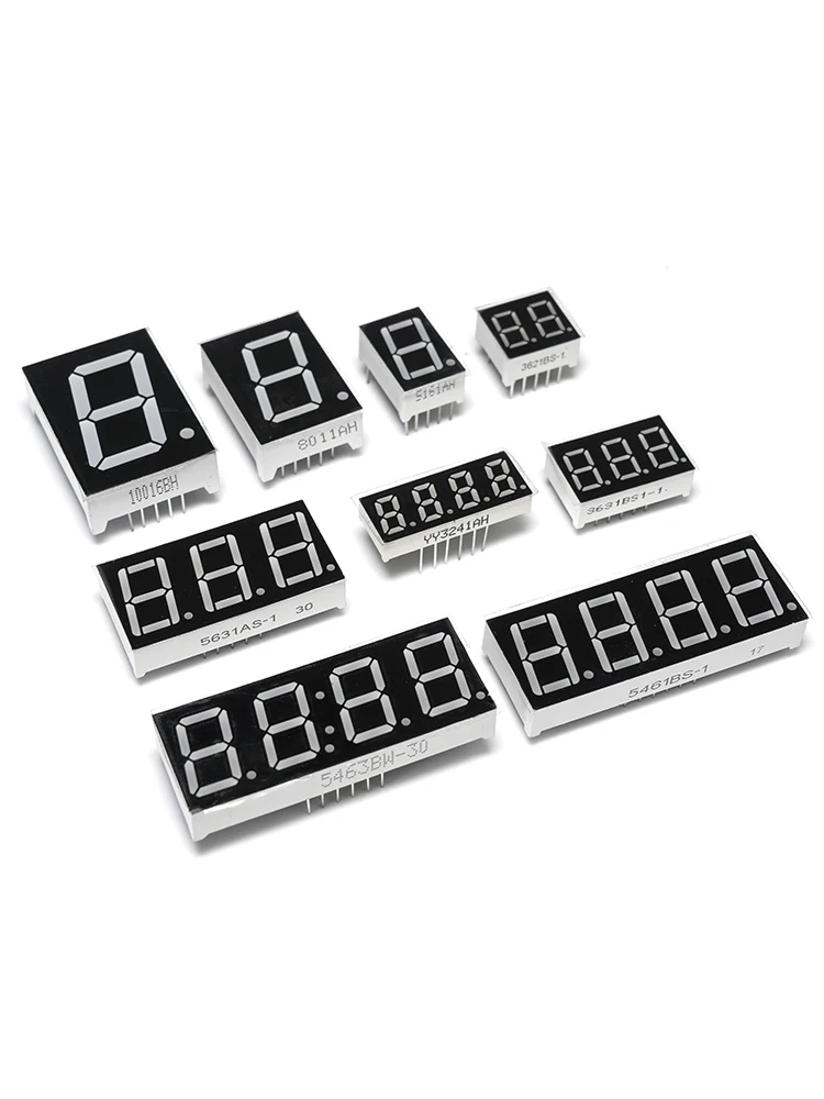 หลอดดิจิตอล 0.56 0.36 0.8 นิ้วดิจิตอลสีแดงจอแสดงผล 1/3/4 หลักแคโทดทั่วไป Anode ทั่วไปโรงงานขายตรง