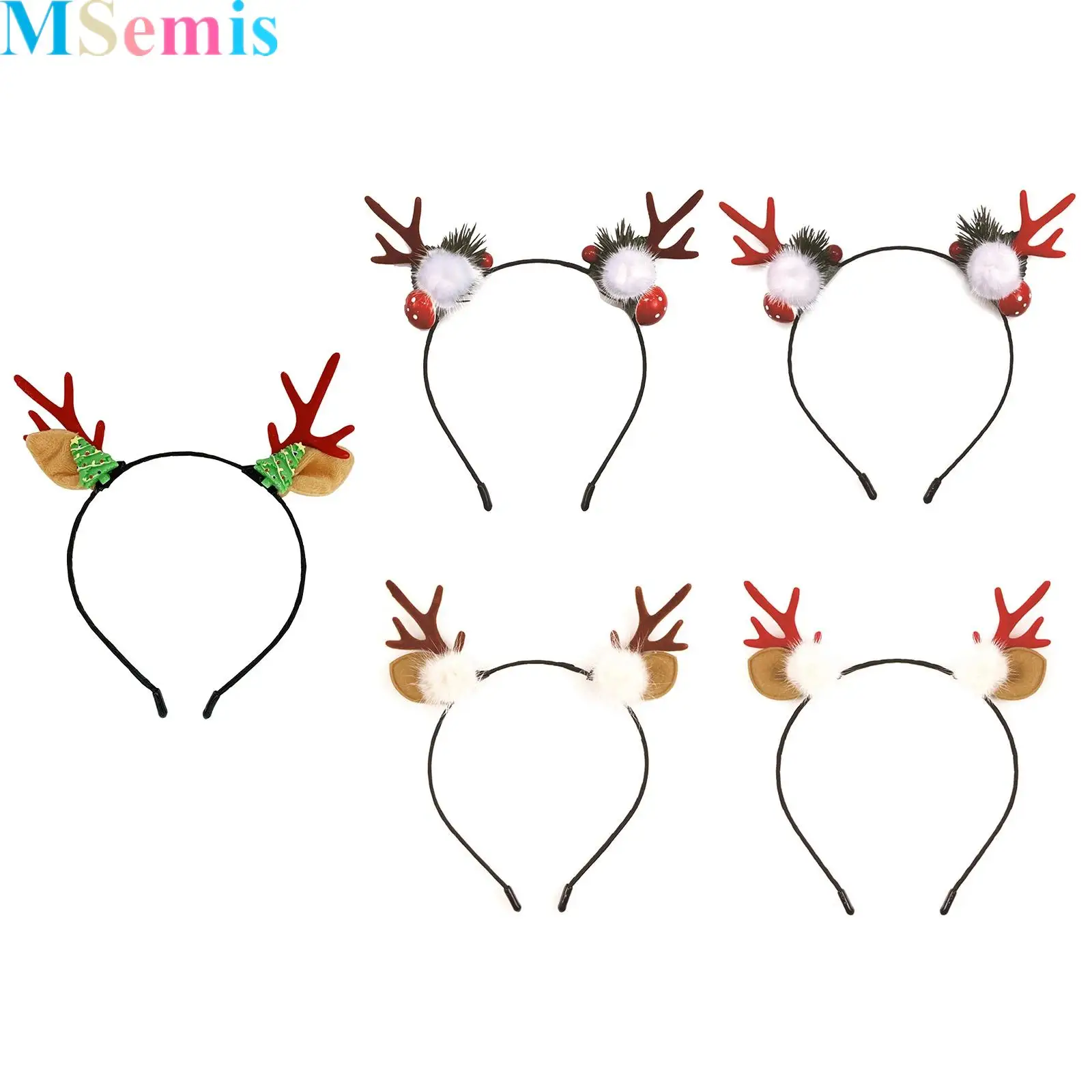 

Reindeer Antlers Deer Ears Headband for Halloween Parties Deer Antlers Costume Cute Hair Accessories