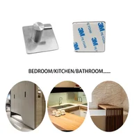 Stainless Steel 3M Self Adhesive Hooks Sticky Wall Door Hook Robe Tea Towel Rustproof Towel Rack, Clothes Coat Hanger - Image 4