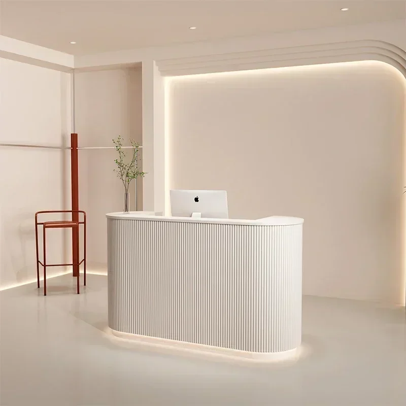 Comptoire De Reception Scrivania Reception Desks Meuble Atelier Luxury Cashier Commercial Shop Scrivania Desks Para Negocio