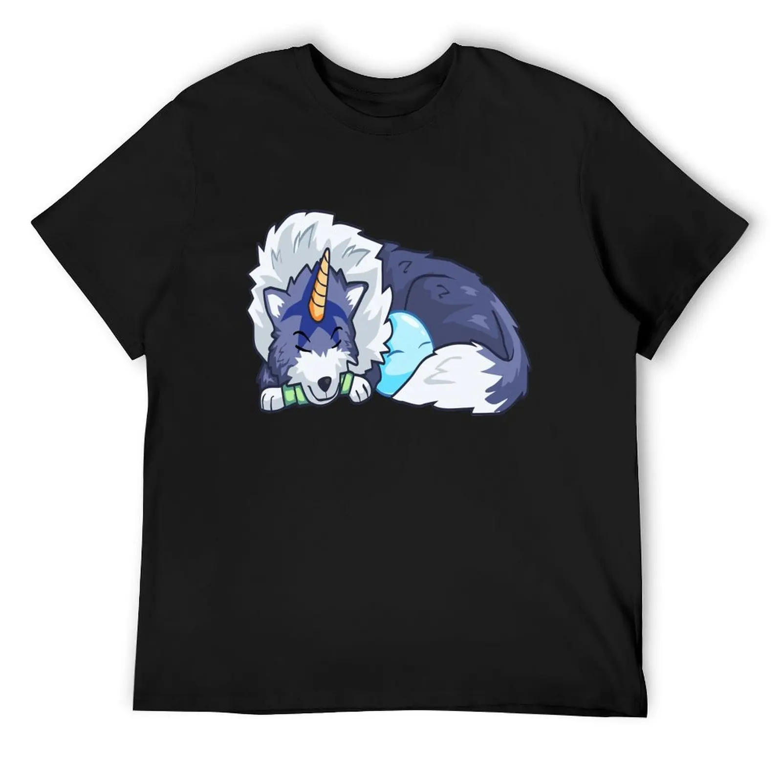 

That Time I Got Reincarnated as a Slime - Ranga and Rimuru Sleeping T-Shirt oversized t shirt street wear T-shirt men