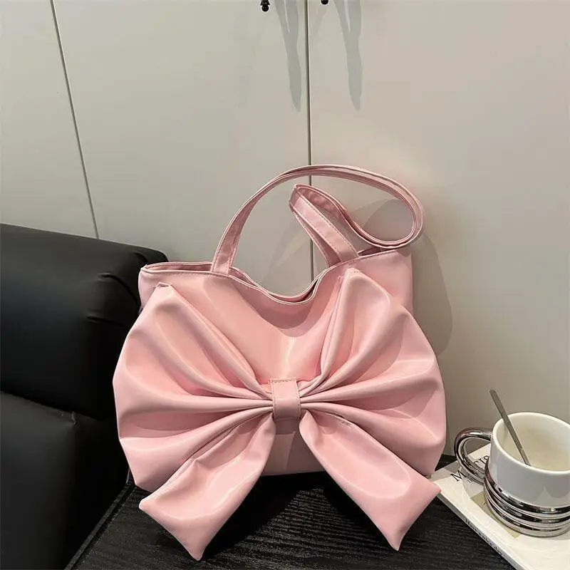 

Women's Backpack Travel Bag Tote Bag PU Hot Girl Travel Sweet Cool Butterfly Bow 2025 New Fashionable Versatile Large Capacity