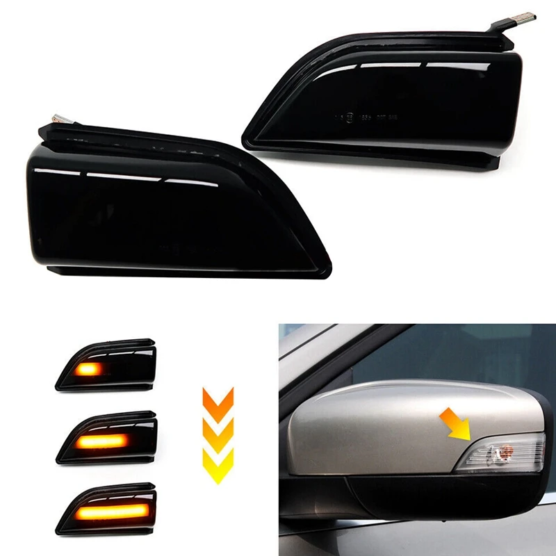 LED Dynamic Turn Signal Light Replacement Parts For Volvo XC60 2008 -2014 Rearview Mirror Blinker Indicator 31217288 31217289