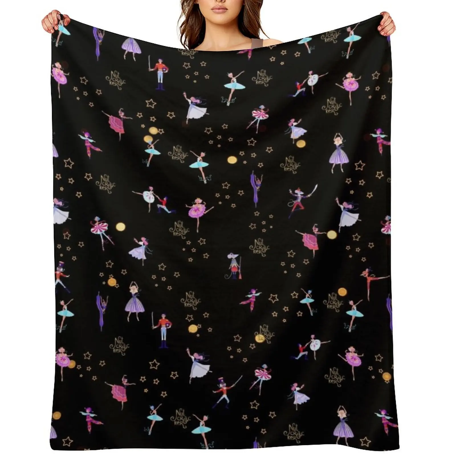 

The Nutcracker Ballet Pattern Throw Blanket for sofa Decoratives Thin Blankets For Baby Blankets