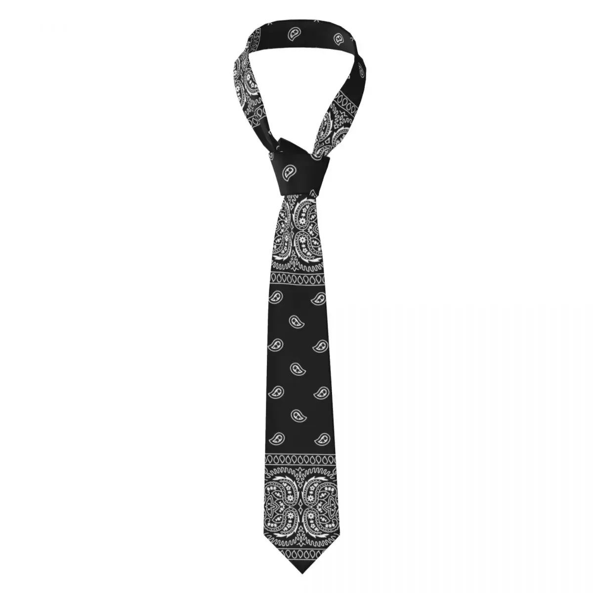 カスタムペイズリーアートバンダナネクタイ男性プリントネクタイウェディングパーティーメンズシルクネクタイ