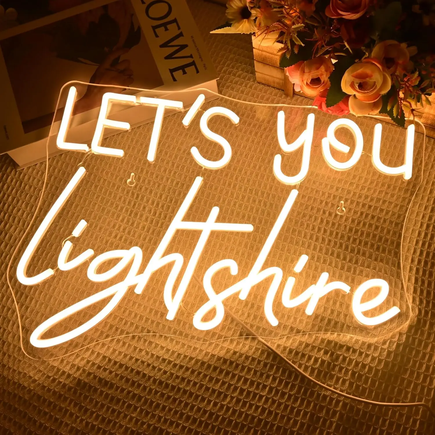 دع ضوءك يلمع علامة النيون ضوء النيون المسيحي لديكور الحائط غرفة نوم الزفاف الدينية يسوع غرفة الصلاة الديكور الهدايا #2