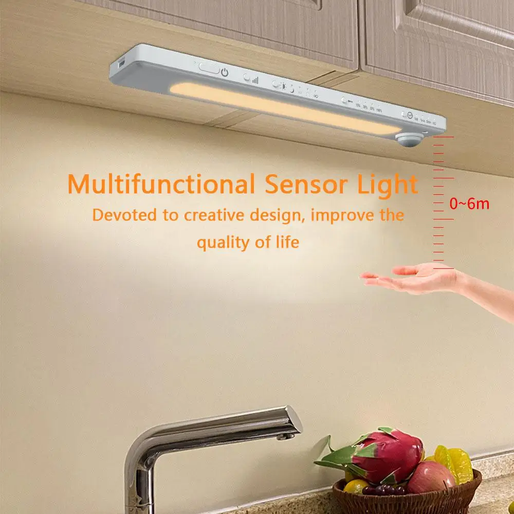 Tenky Wireless Human Motion Sensor ชาร์จ USB Bullit แบตเตอรี่ลิเธียม 20LEDs Light Dimmable Human Body เครื่องตรวจจับการเคลื่อนไหว