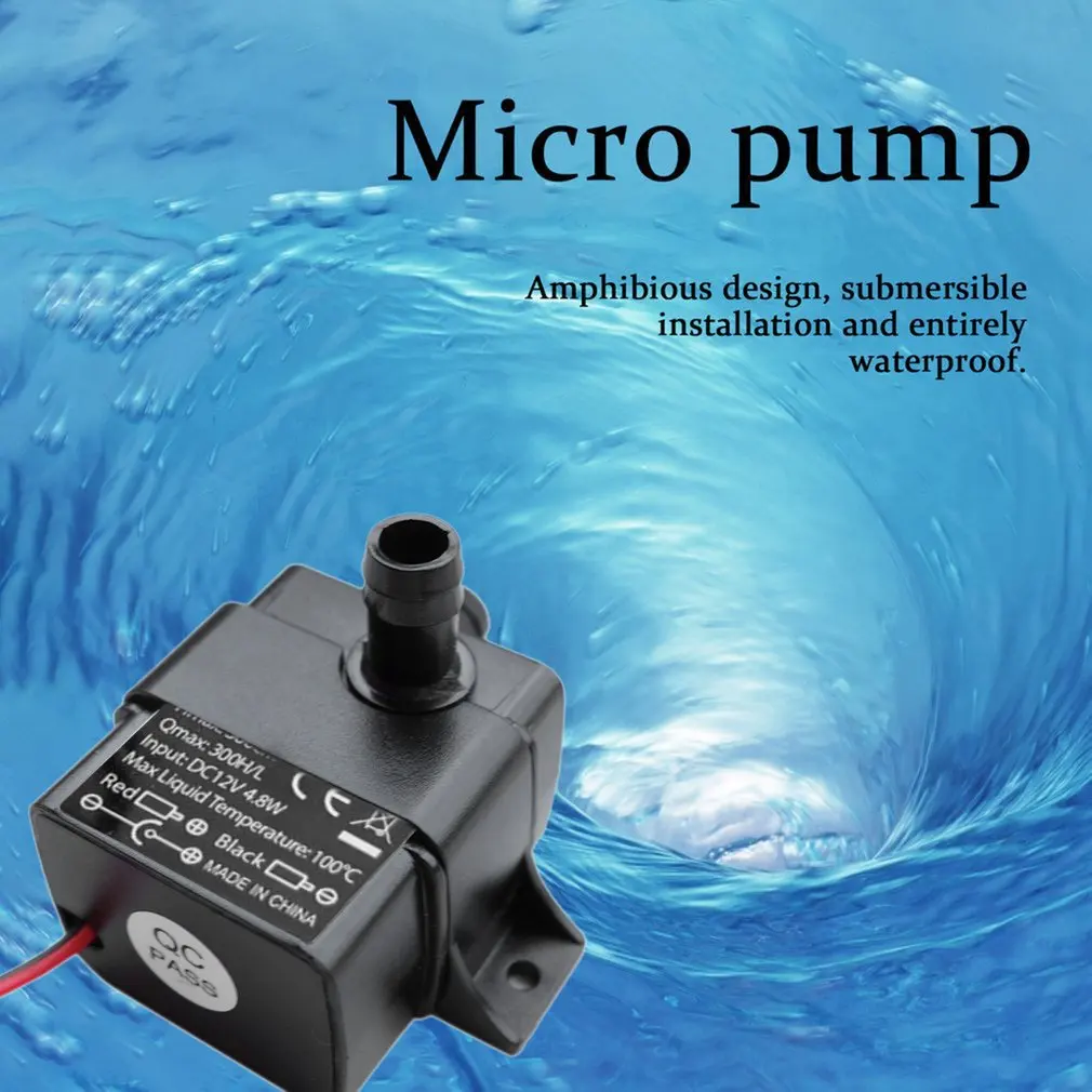 4.8W 5.8W 240L/H pompa per acquario silenziosa QR30E DC 12V 24V pompa per acqua sommergibile a circolazione di piscina con motore Brushless solare