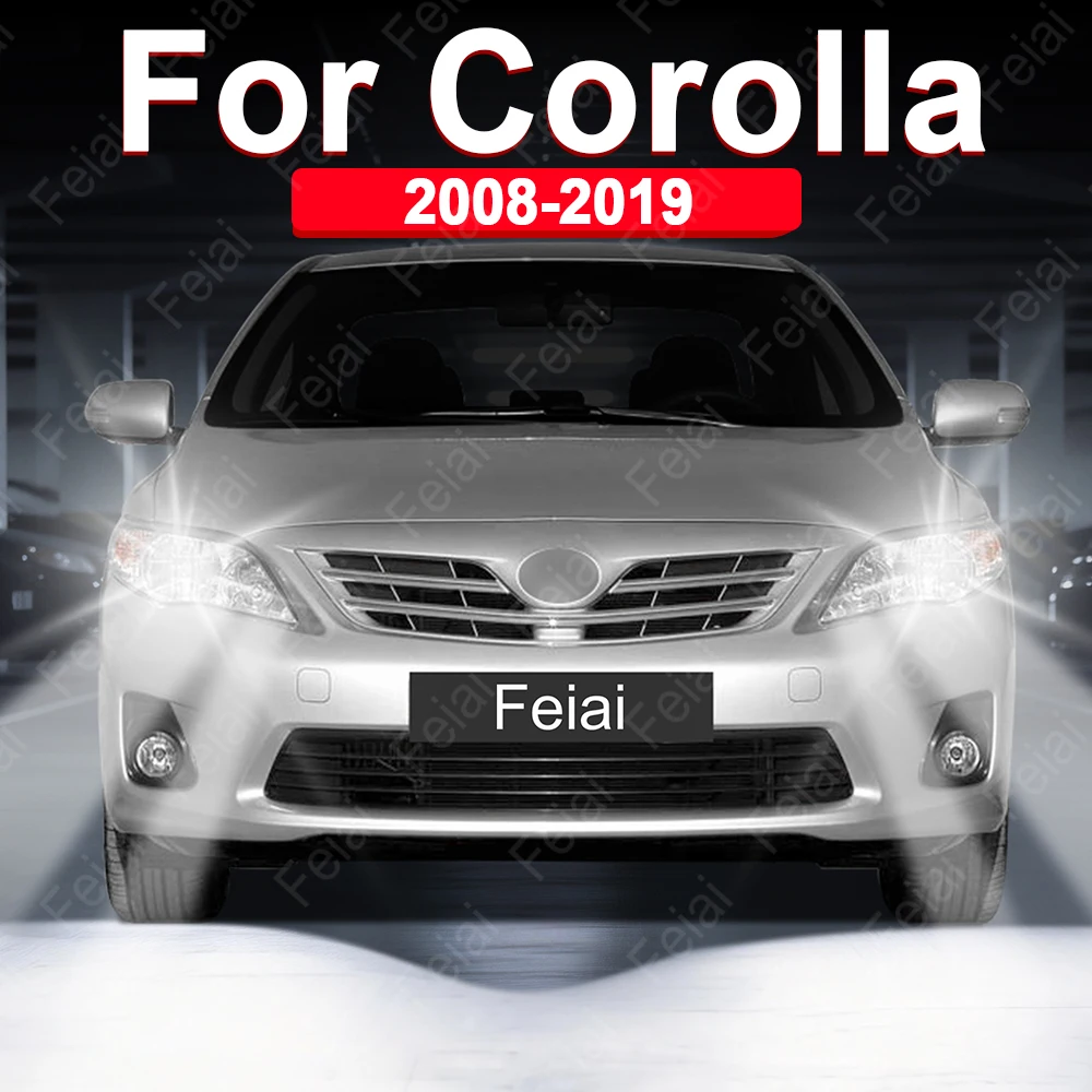 LED Headlights Bulb For Toyota Corolla Accessories 2008 2009 2010 2011 2012 2013 2014 2015-2019 E150 E180 Corolla Car Headlamp
