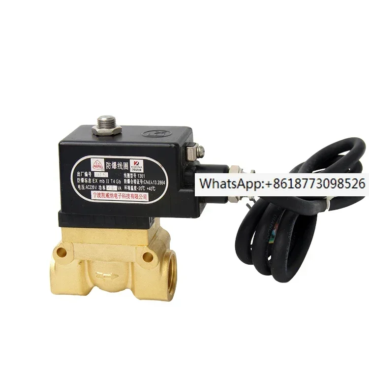 High pressure explosion-proof solenoid valve normally closed pilot piston type two-way KX5231015-EX high pressure solenoid valve