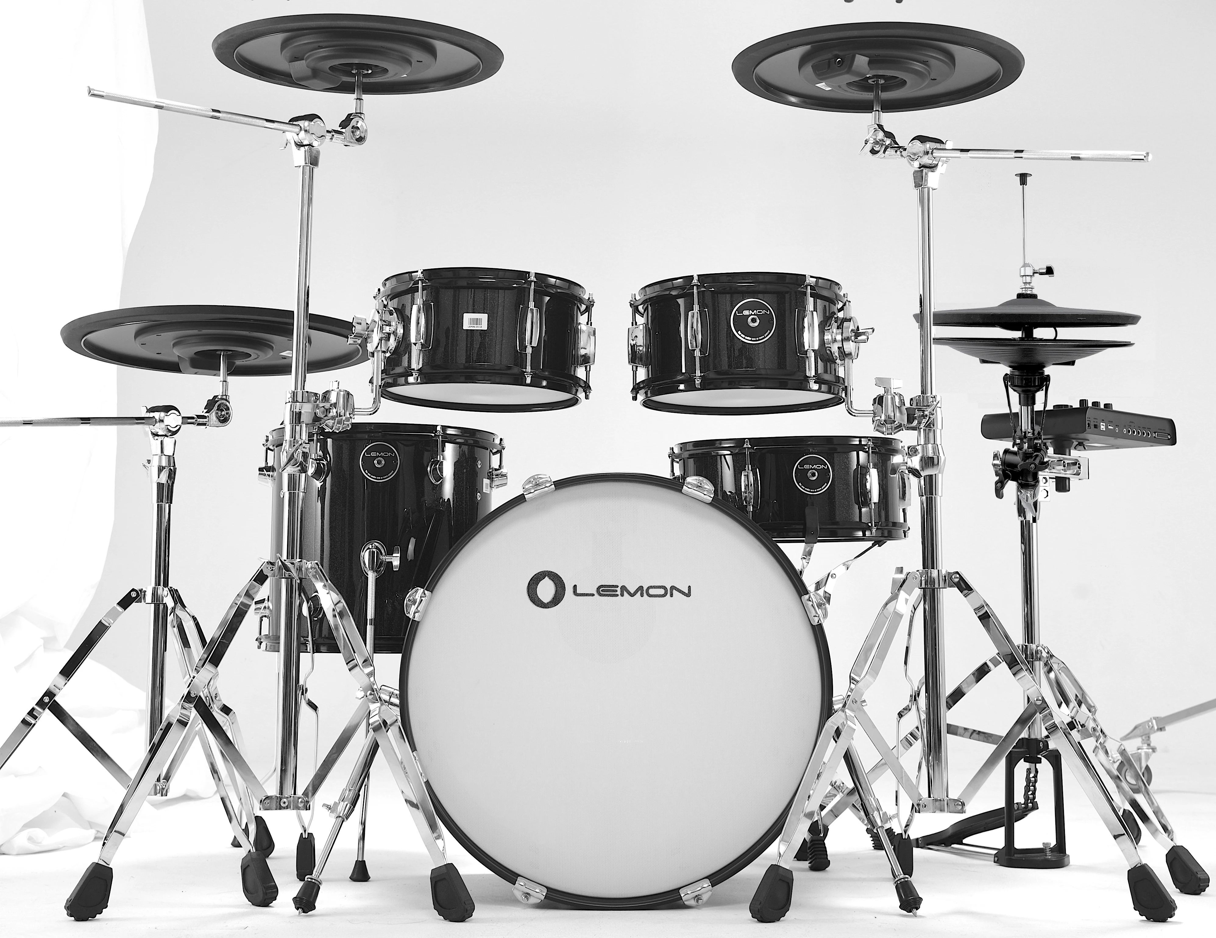 

Электронная ударная установка Lemon Drum T950 с полностью сетчатыми пэдами