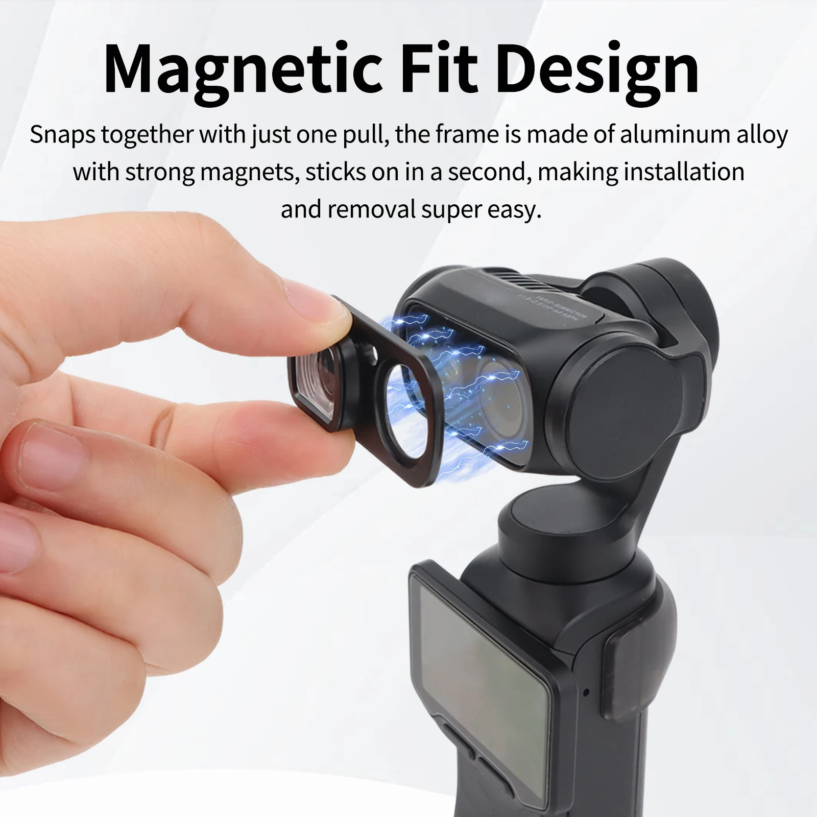 For Insta360 Luna Ultra Wide-Angle Lens Magnetic Quick-Release Optical Glass Field of View