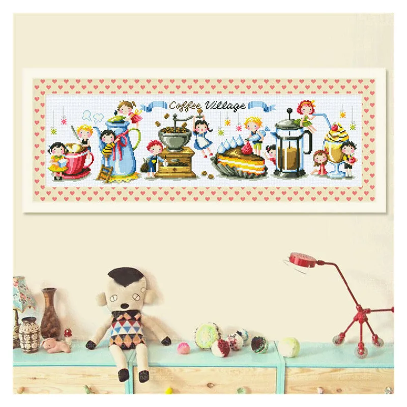 

G65 Stich Cross Stitch Kits Craft Packages Cotton Fabric Floss Counted New Designs Needlework Embroidery Cross-Stitching