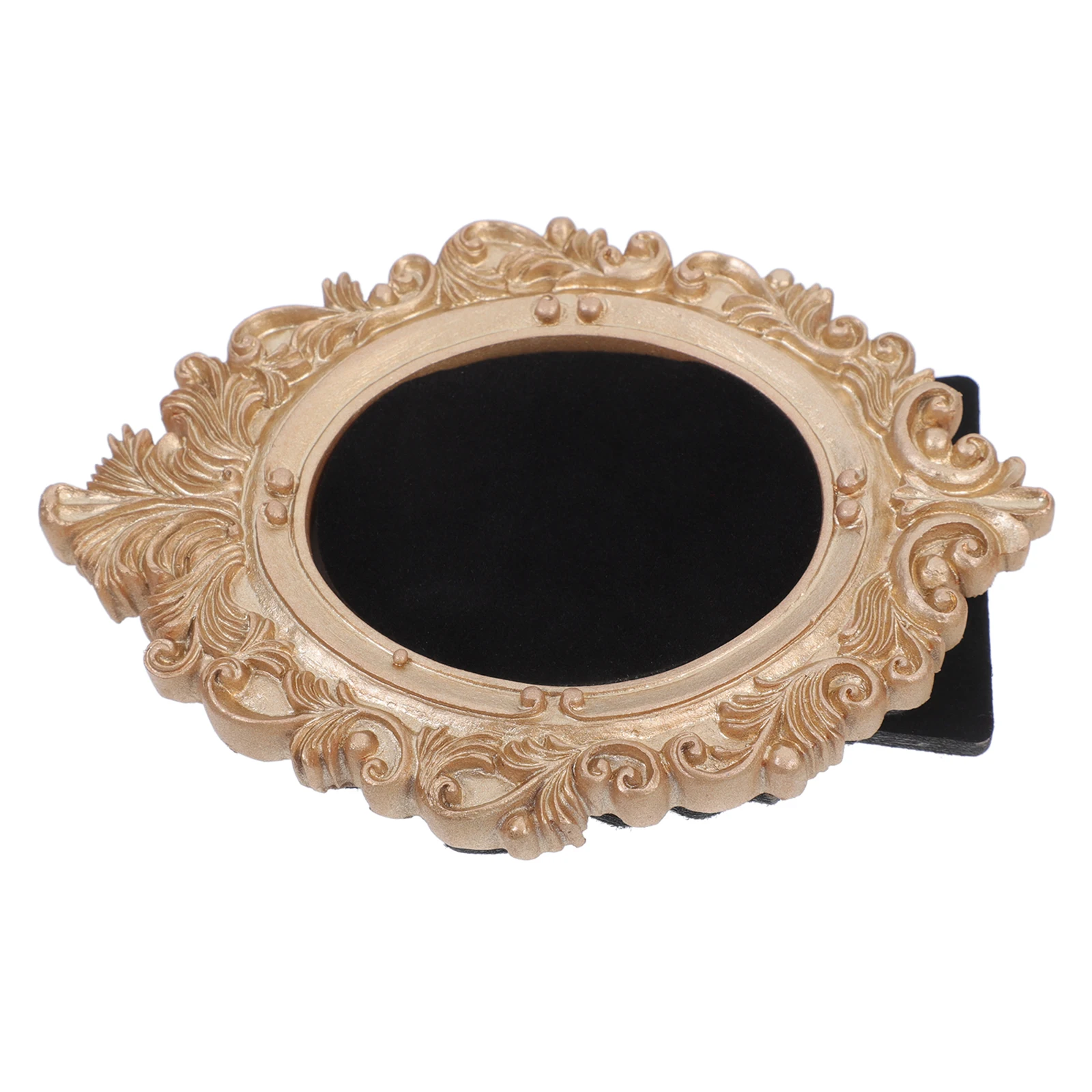 

1Pc Jewelry Display Stand Decorative Vintage Resin Photo Frame Small Hotel Baroque Hanging Earrings Necklace Storage Prop