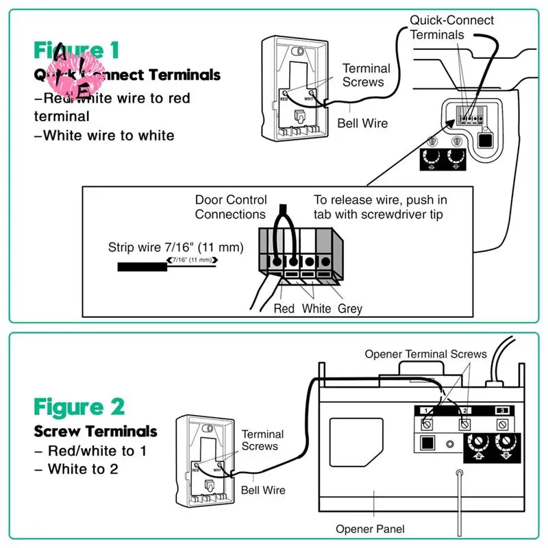 A11E-Garage Door Opener Control Panel, Multi-Function Wall Keypad Button Replacement For 78LM, Wired