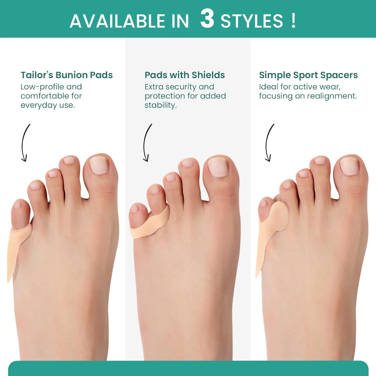 2 個のジェルつま先プロテクター外反母趾矯正パッドつま先スペーサーセパレーター外反母趾矯正器足調整器ペディキュアフットケアツール