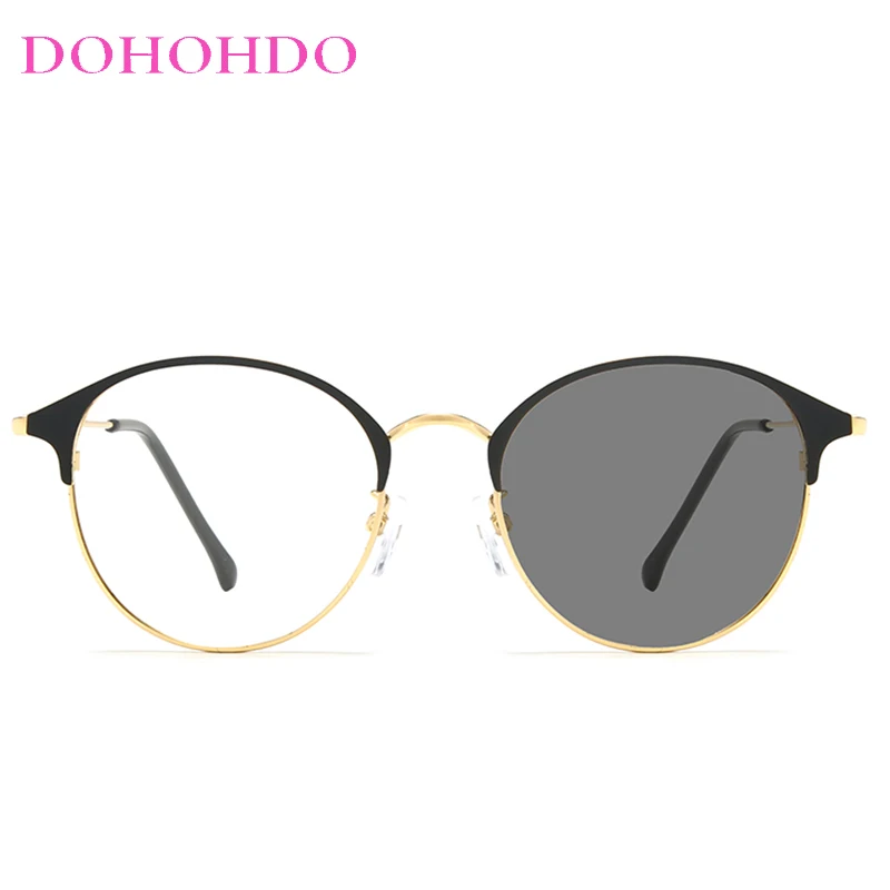 DOHOHDO ใหม่แว่นตารูปไข่กรอบ Photochromic แว่นตากันแดดผู้หญิง Oculos De Sol UV400แว่นตา Ultralight แว่นตากันแดด