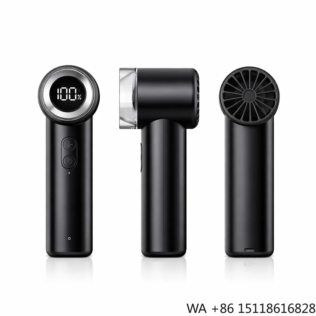 OEM ODM Manufacturer Bladeless Mini Portable Fan USB Rechargeable Handheld Household Use with Lollipop Design