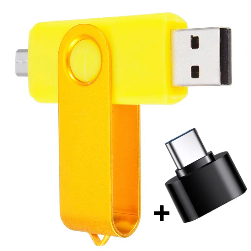 OTG Usb флэш-накопитель 64 ГБ 32 ГБ 16 ГБ флэш-накопитель 8 ГБ 4 ГБ usb memoria For samrtPhone Key usb send type c адаптер 128 ГБ Usb-устройство