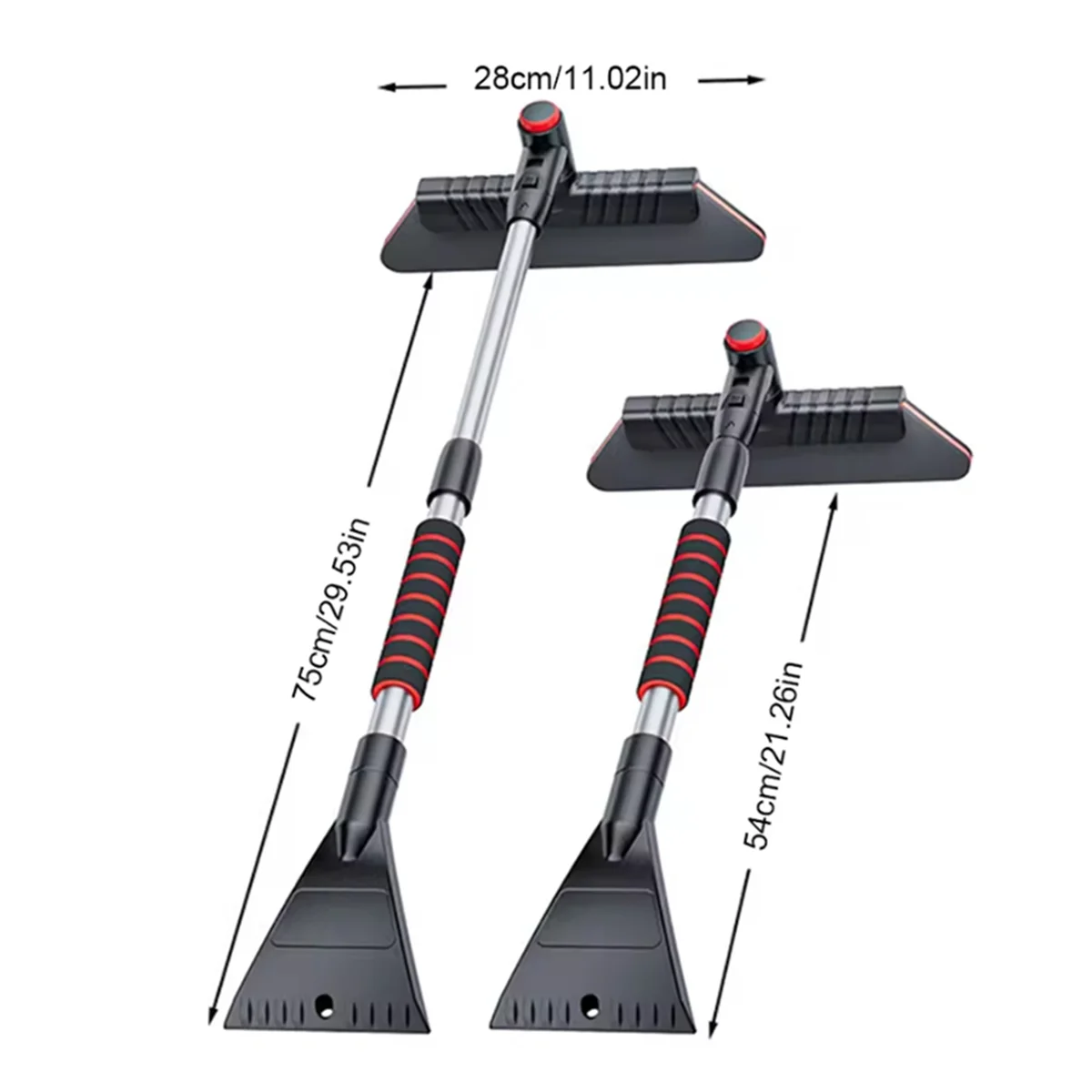 

A002 2 in 1 Car Snow Shovel Multifunctional Windshield Snow Remover Front Windshield Ice Scraping Defrost Broom