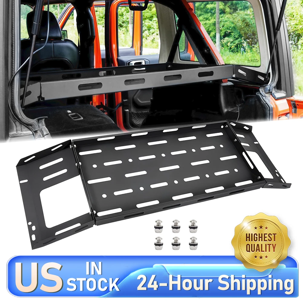 

Подходит для Jeep Wrangler JL, аксессуары, задний багажник, багажник, задняя багажная полка, багажная полка, внутренняя полка для хранения багажника