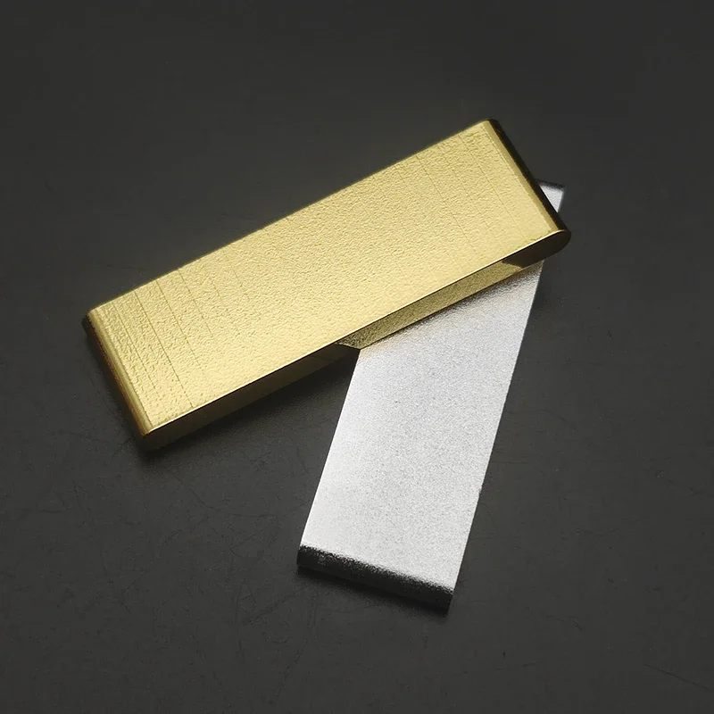 4Pcs 4.5MM Rounded Corner Rail Blade Style Polepiece for Line Bobbin Humbucker Pickup Metal Slug Rod Chrome/Gold 4.5MM