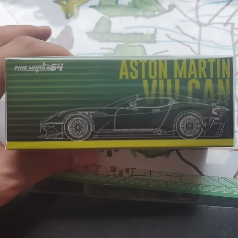 Fijne Werken 1/64 Aston Martin Vulcan APAxpo Legering Motorvoertuig Diecast Modellen Auto Speelgoed Collectie Kerstcadeaus Jongen