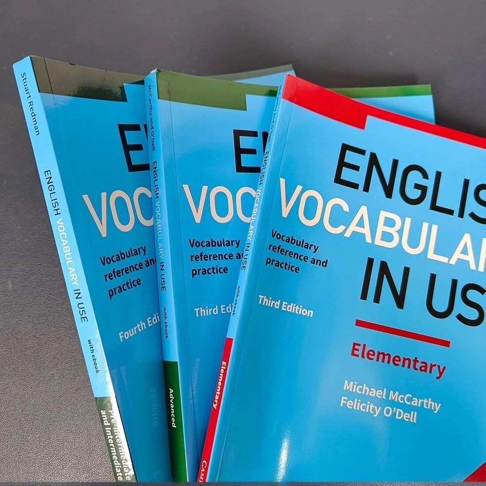 Libros de colección de vocabulario en uso, preparación de pruebas en inglés, libros de texto profesionales, primaria intermedia avanzada, 1 ud.