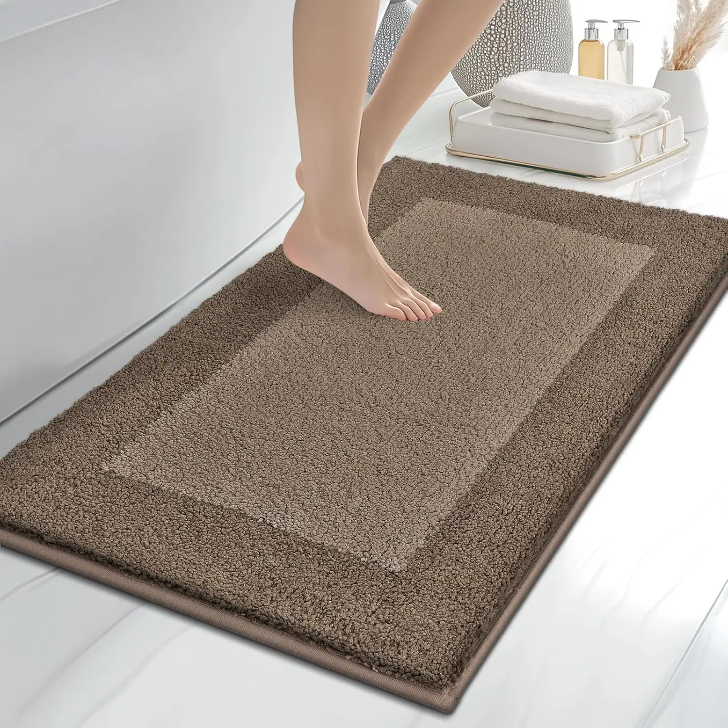 

Bathroom Rugs 24" x 36", Non-Slip Extra Soft Absorbent Bath Rugs, Machine Washable Quick Dry Bath Mats for Bathroom Flo