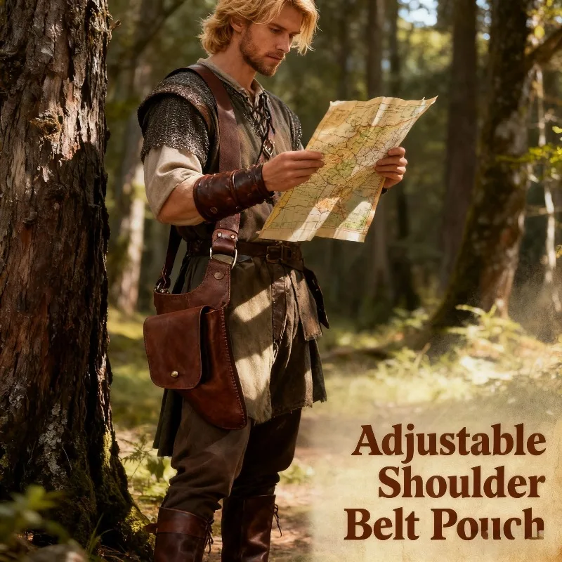 

2025 Christmas New Arrival European Renaissance Retro Crossbody Bag COSPLAY Waist Bag