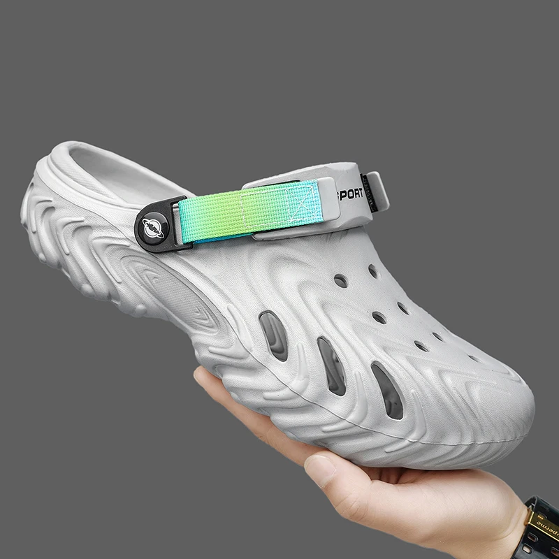 

Men Outdoor Clogs Sandals Summer Beach Slippers Garden Shoes Home Outdoor Shoes Mens Casual Shoes Flat Sandals Plus Size 46 47