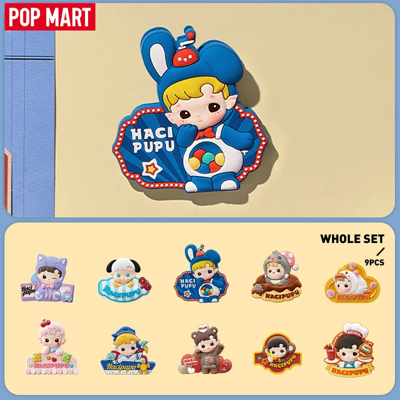 POP MART HACIPUPU Rolling Time Machine Series-Kühlschrankmagnet Silikon Clip Blind Box 1PC/9PCS POPMART Mystery Box